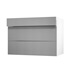 Greenwich Croft Grey 1000 Drawer Door Open