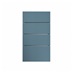 Greenwich Marine Blue 400mm x 160mm Drawer Front Shown Closed from the Front as Part of a Full Drawer Unit