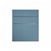 Greenwich Marine Blue 600mm x 394mm Pan Drawer Shown Closed from the Front as Part of a Drawer Unit