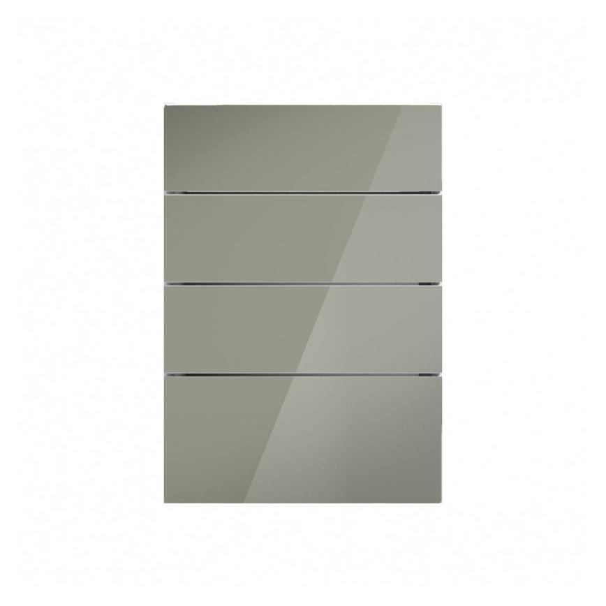 Greenwich Gloss Reed Green 227mm x 500mm Deep Kitchen Drawer
