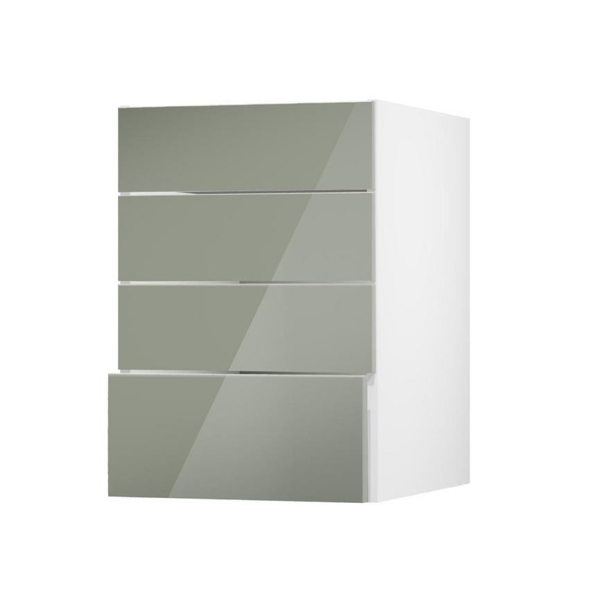 Greenwich Gloss Reed Green 227mm x 500mm Deep Kitchen Drawer