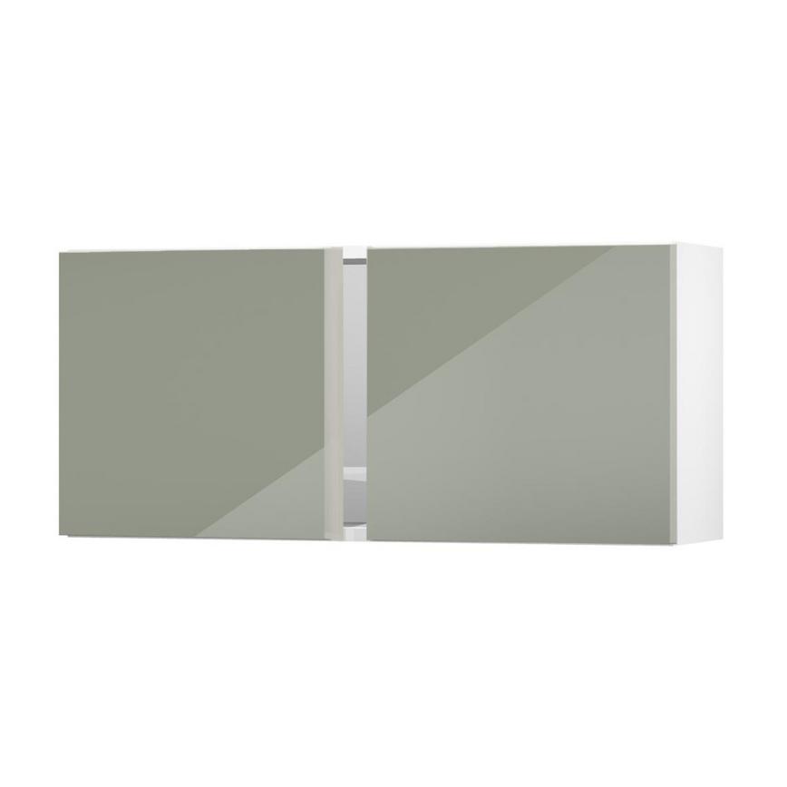 Greenwich Gloss Reed Green 460mm x 1000mm Tall Bridging Unit Kitchen Door Pair