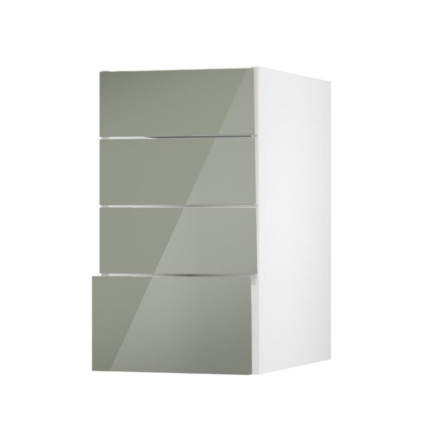 Greenwich Gloss Reed Green 227mm x 400mm Deep Kitchen Drawer