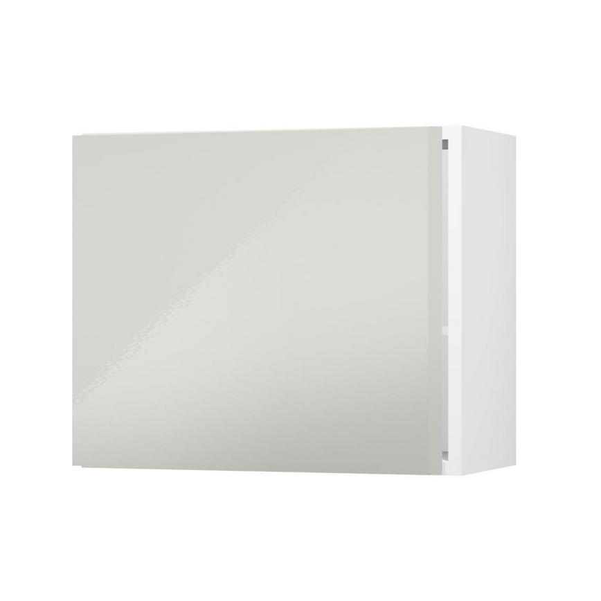 Greenwich Gloss Porcelain 506mm x 600mm Tall Microwave Top Box Kitchen Door Angle Open