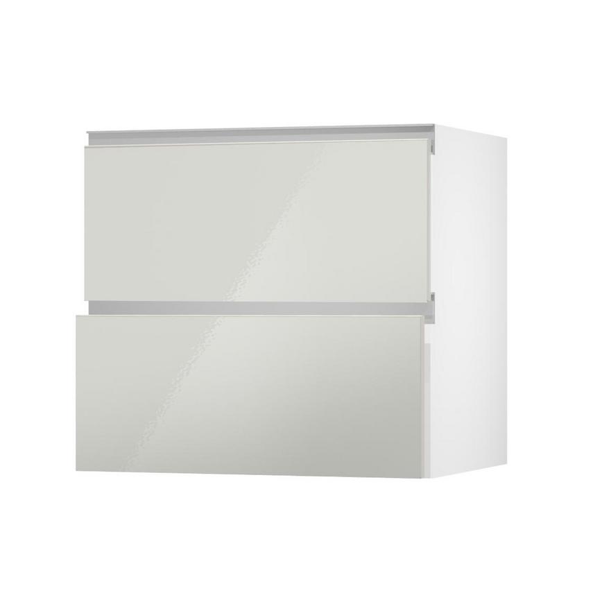 Greenwich Gloss Porcelain 342mm x 800mm Pan Kitchen Drawer Angle Open