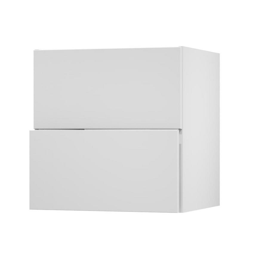 Hockley Mirror Gloss White 700 Pan Drawer Door Open 342mm