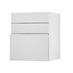 Hockley Mirror Gloss White 600 Hob / Pan Drawer Door Open