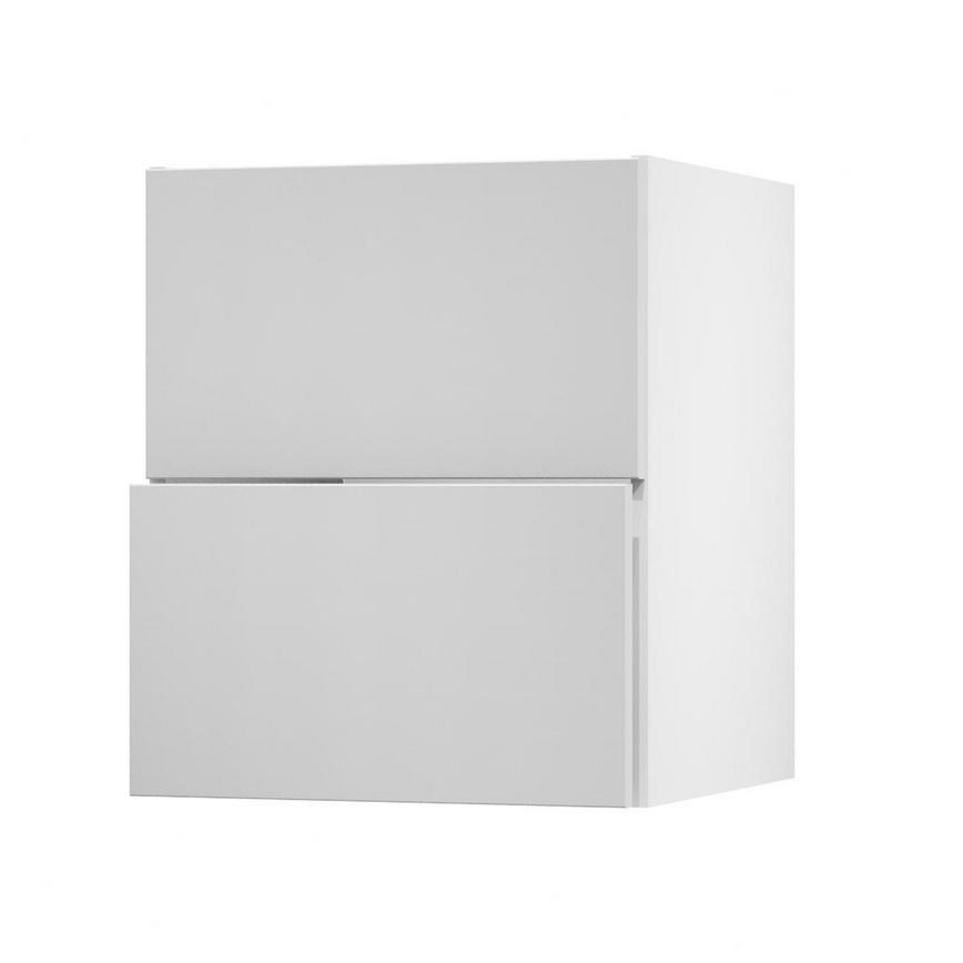 Hockley Mirror Gloss Dove Grey 600 Pan Drawer Door Open 342mm