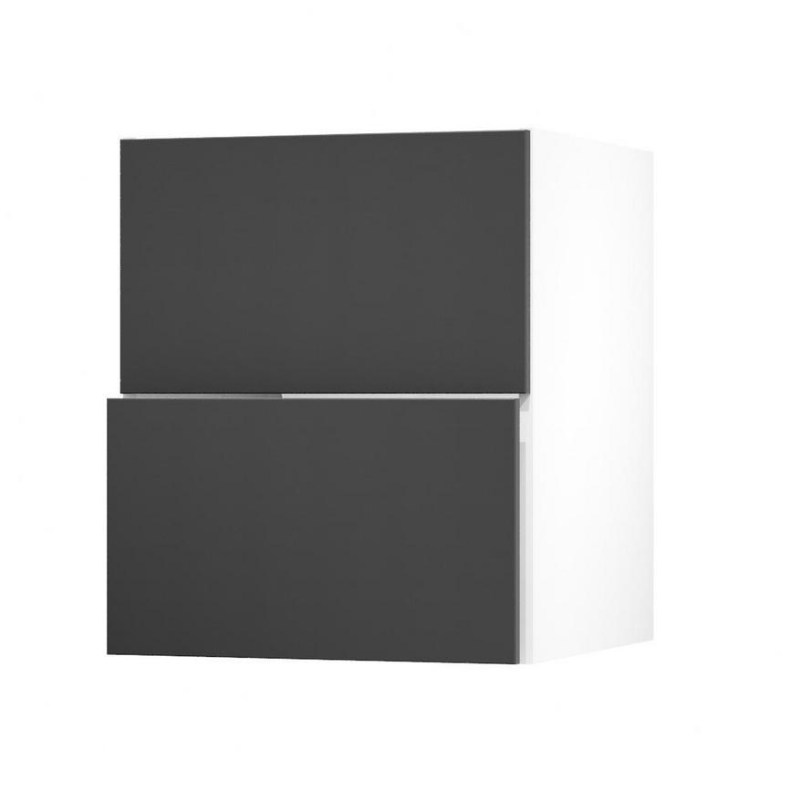 Hockley Super Matt Charcoal 600 Pan Drawer Door Open 342mm