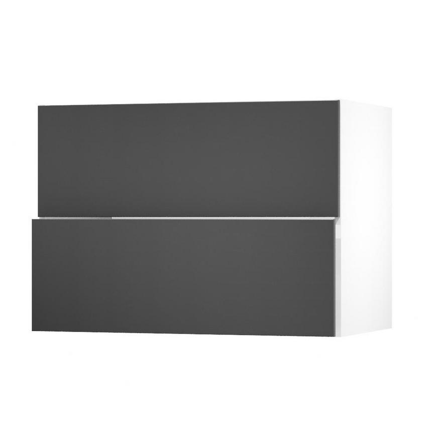 Hockley Super Matt Charcoal 1000 Pan Drawer Door Open 342mm