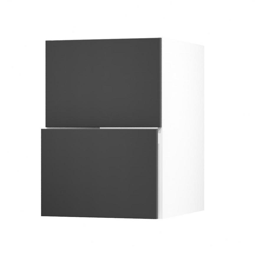 Hockley Super Matt Charcoal 500 Pan Drawer Door Open 342mm