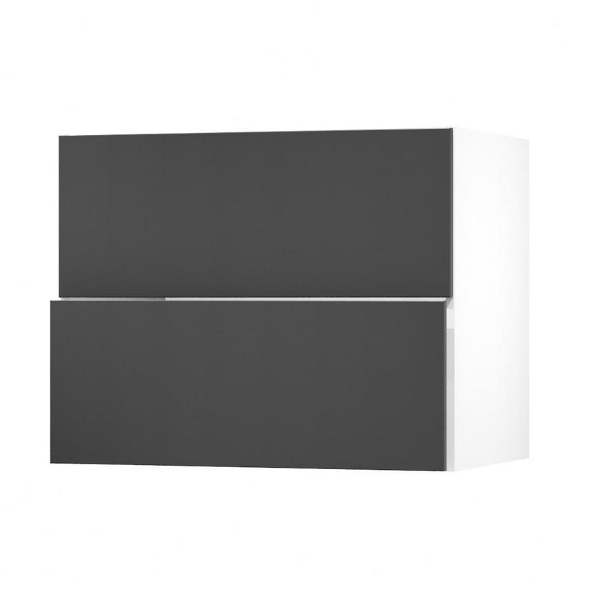 Hockley Super Matt Charcoal 900 Pan Drawer Door Open 342mm