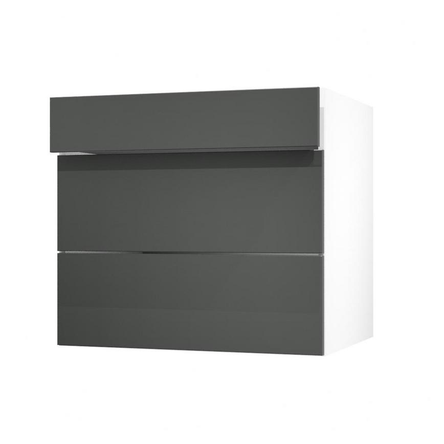 Hockley Super Matt Charcoal 800 Drawer Front Open