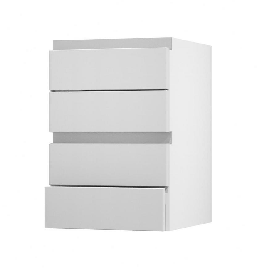 Hockley Super Matt Dove Grey 500 Deep Drawer Door Open