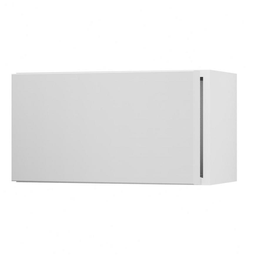 Hockley Super Matt Dove Grey 600 Integrated Microwave Topbox Door Open