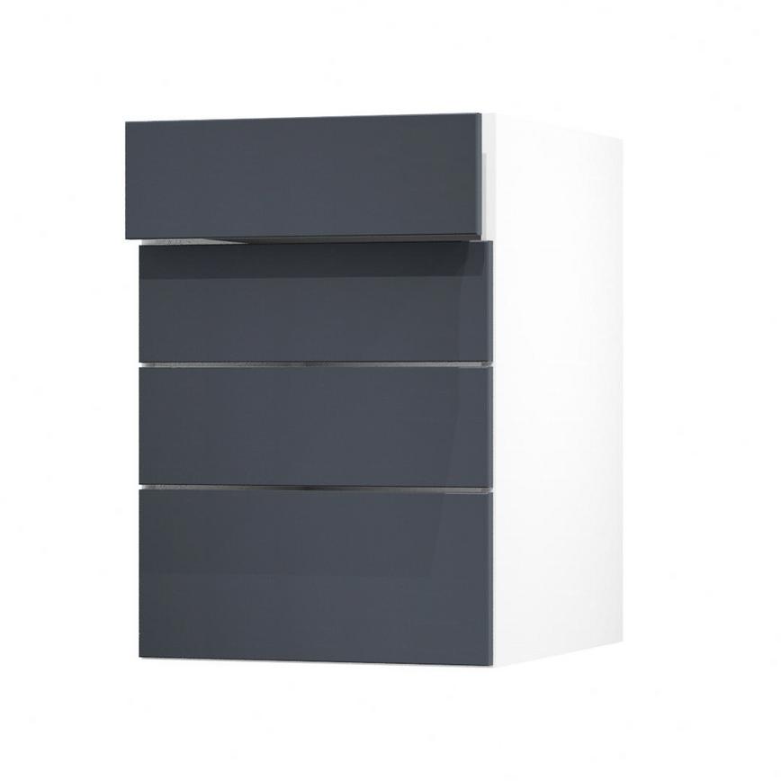 Hockley Super Matt Navy 500 Drawer Door Open