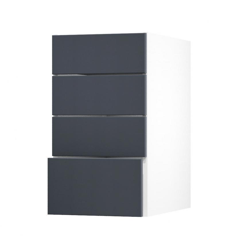 Hockley Super Matt Navy 400 Deep Drawer Door Open