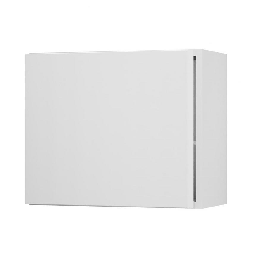 Hockley Super Matt White 600 Tall Integrated Microwave Topbox Door Open