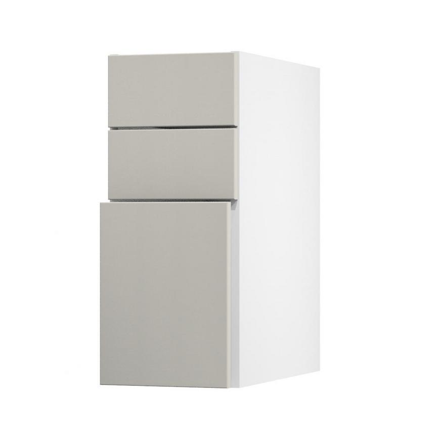 Hockley Super Matt Sandstone 300 Pan Drawer Door Open