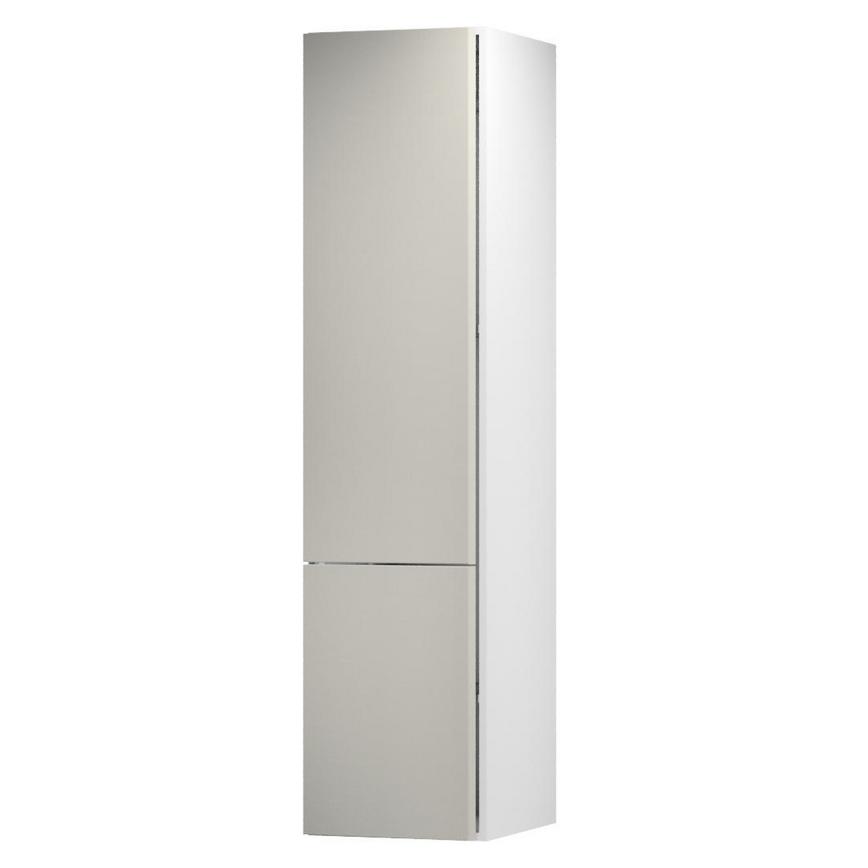 Hockley Super Matt Sandstone 500 Tall Larder Door Open