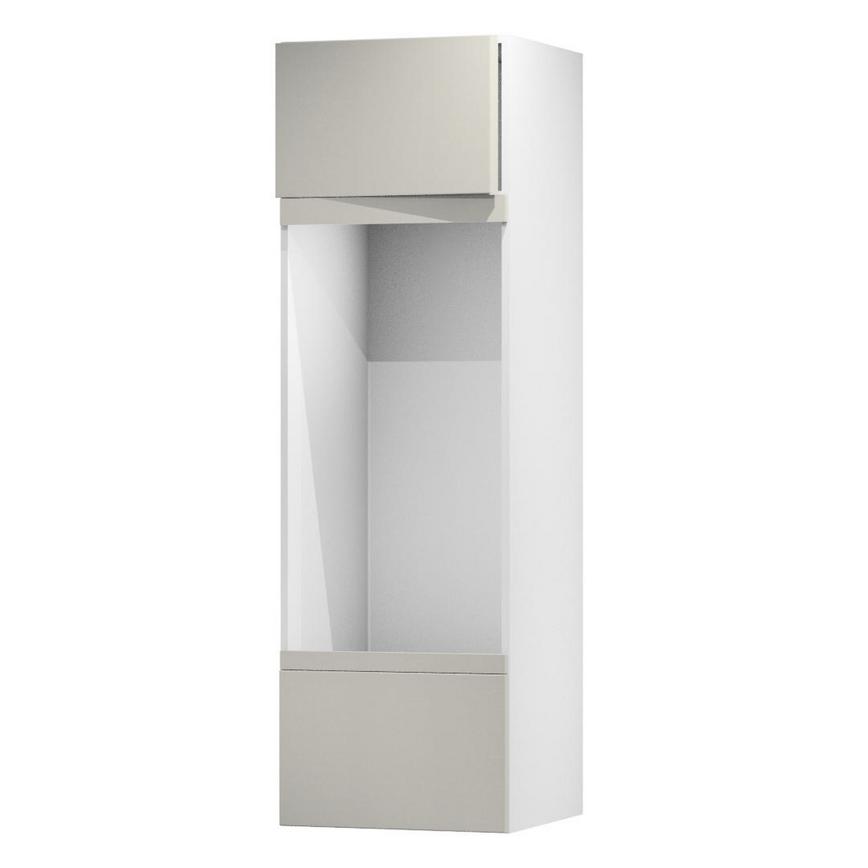Hockley Super Matt Sandstone 600 Appliance Tower Door Open 437mm
