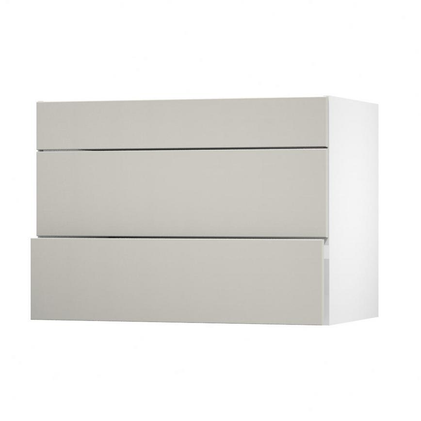 Hockley Super Matt Sandstone 1000 Fridge Freezer Wall Door Open