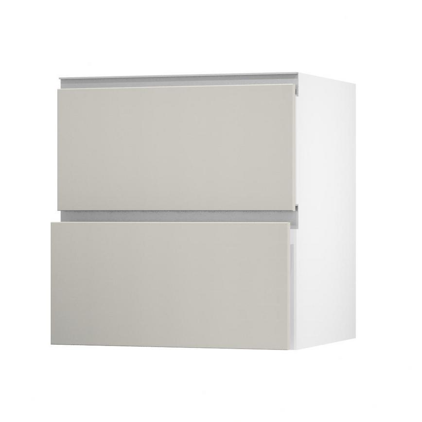 Hockley Super Matt Sandstone 700 Pan Drawer Door Open 342mm