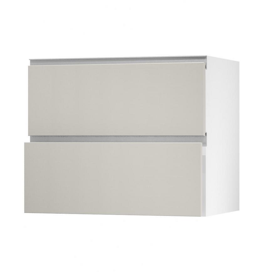 Hockley Super Matt Sandstone 900 Pan Drawer Door Open 342mm