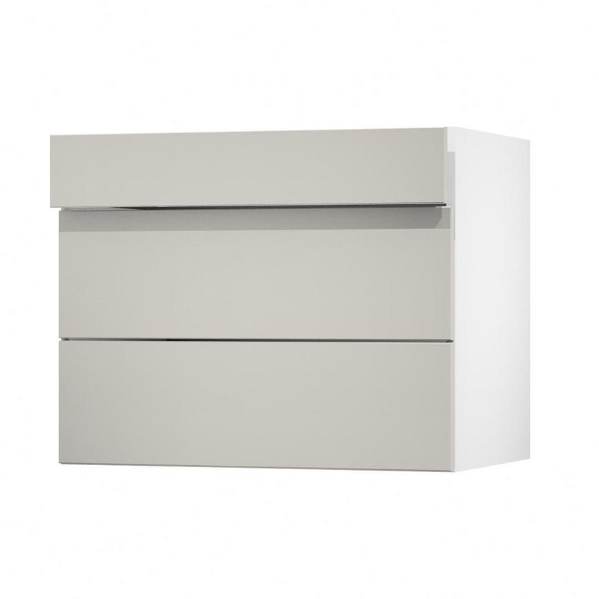 Hockley Mirror Gloss Sandstone 900 Drawer Door Open