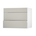 Hockley Mirror Gloss Sandstone 900 Pan Drawer Door Open