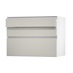 Hockley Mirror Gloss Sandstone 1000 Pan Drawer Door Open 170mm