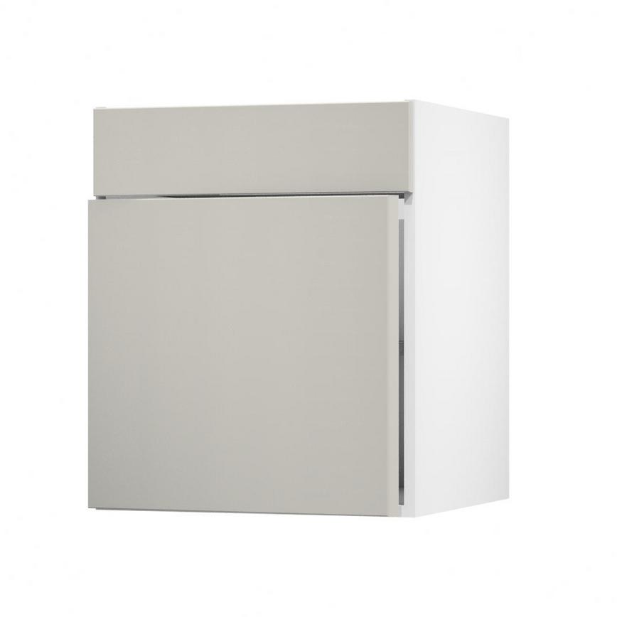 Hockley Mirror Gloss Sandstone 600 Standard Door Open