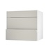 Hockley Gloss Sandstone 800 Pan Drawer Door Open