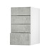 Hockley Concrete 400 Deep Drawer Open