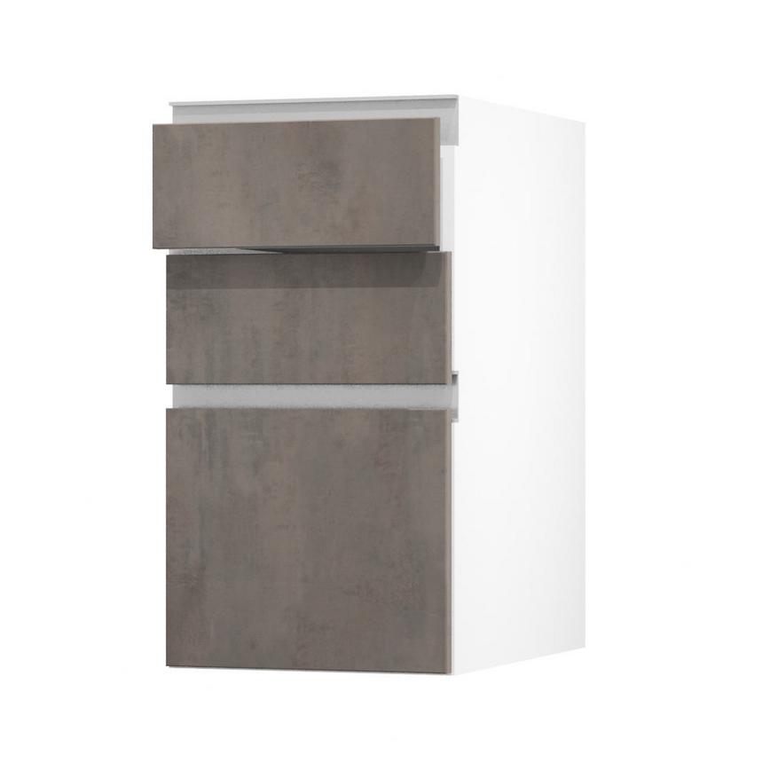 Hockley Bronze Dark Stone 400 Drawer Front (170mm) Open