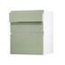 Hockley Super Matt Reed Green 600 Pan Drawer Door Open 170mm