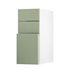Hockley Super Matt Reed Green 300 Pan Drawer Door Open