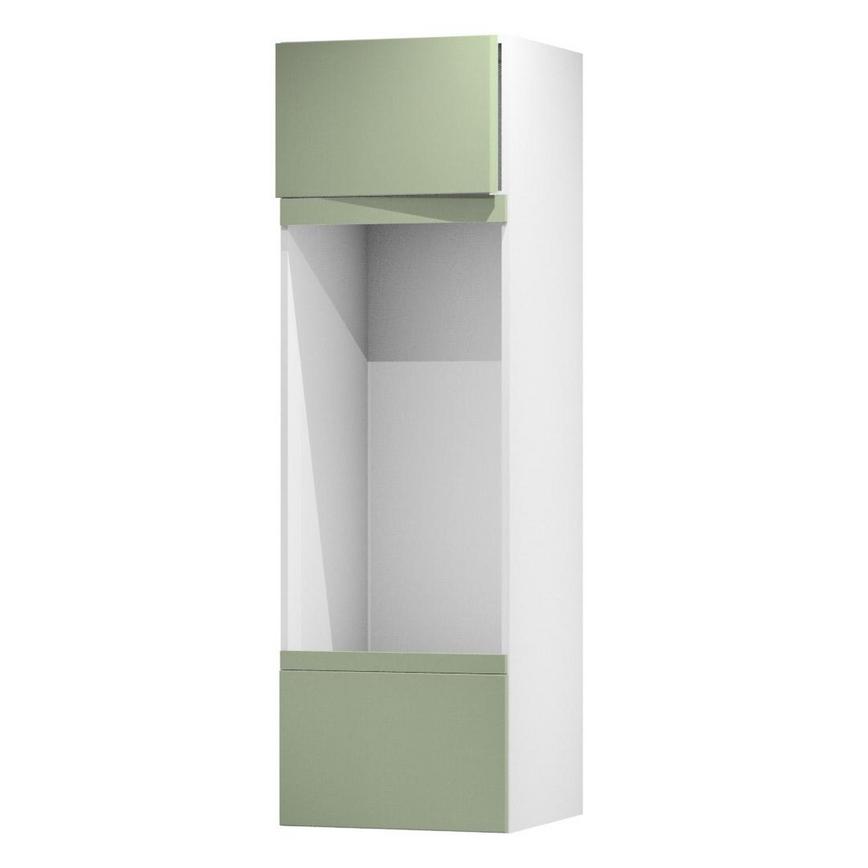 Hockley Super Matt Reed Green 600 Appliance Tower Door Open 437mm