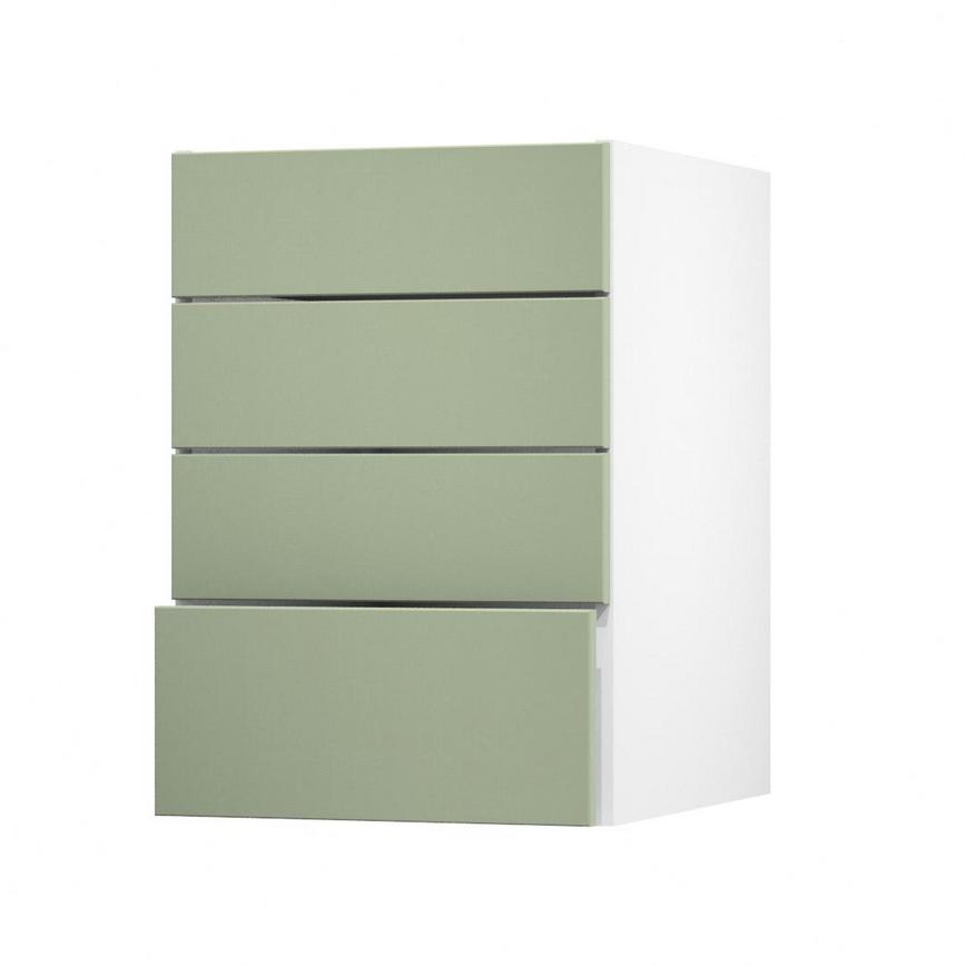 Hockley Super Matt Reed Green 500 Deep Drawer Door Open