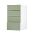 Hockley Super Matt Reed Green 400 Deep Drawer Door Open
