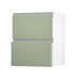 Hockley Super Matt Reed Green 600 Pan Drawer Door Open 342mm