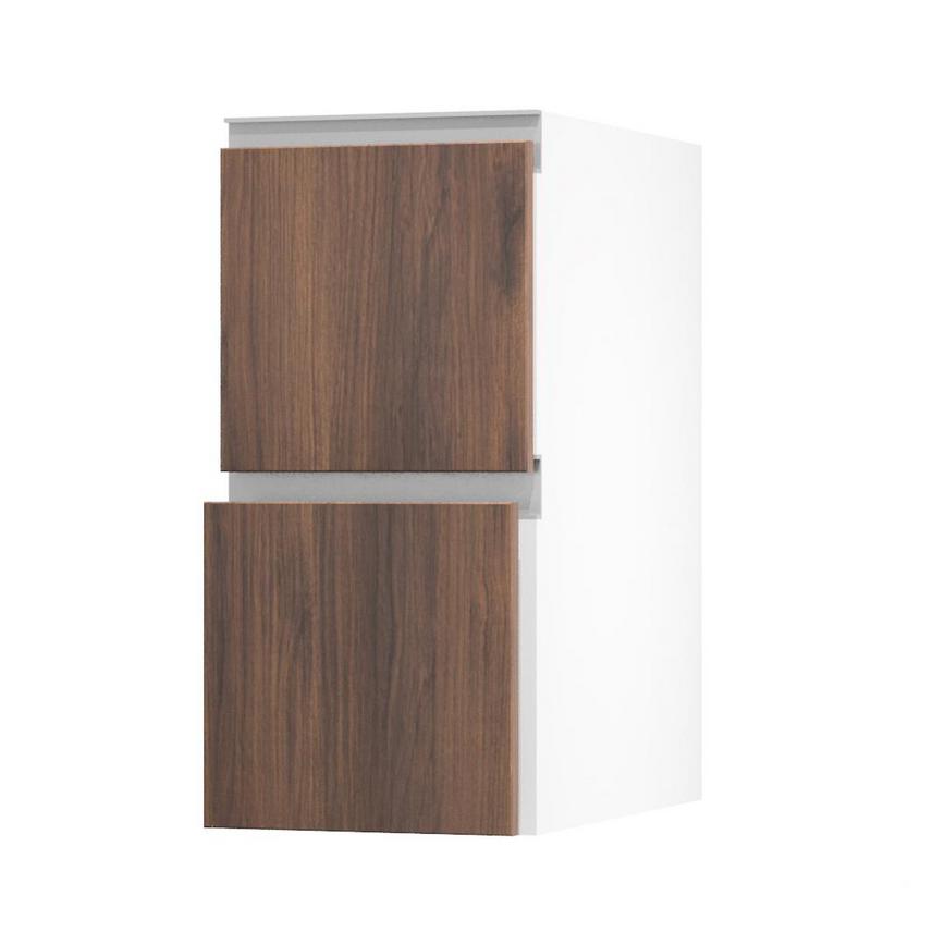 Hockley Textures Walnut 350 Pan Drawer (342mm) Open