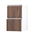 Hockley Textures Walnut 450 Pan Drawer (342mm) Open