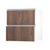 Hockley Textures Walnut 700 Pan Drawer (342mm) Open