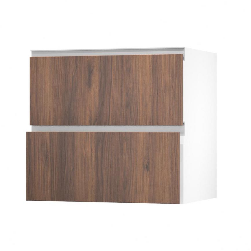 Hockley Textures Walnut 800 Pan Drawer (342mm) Open