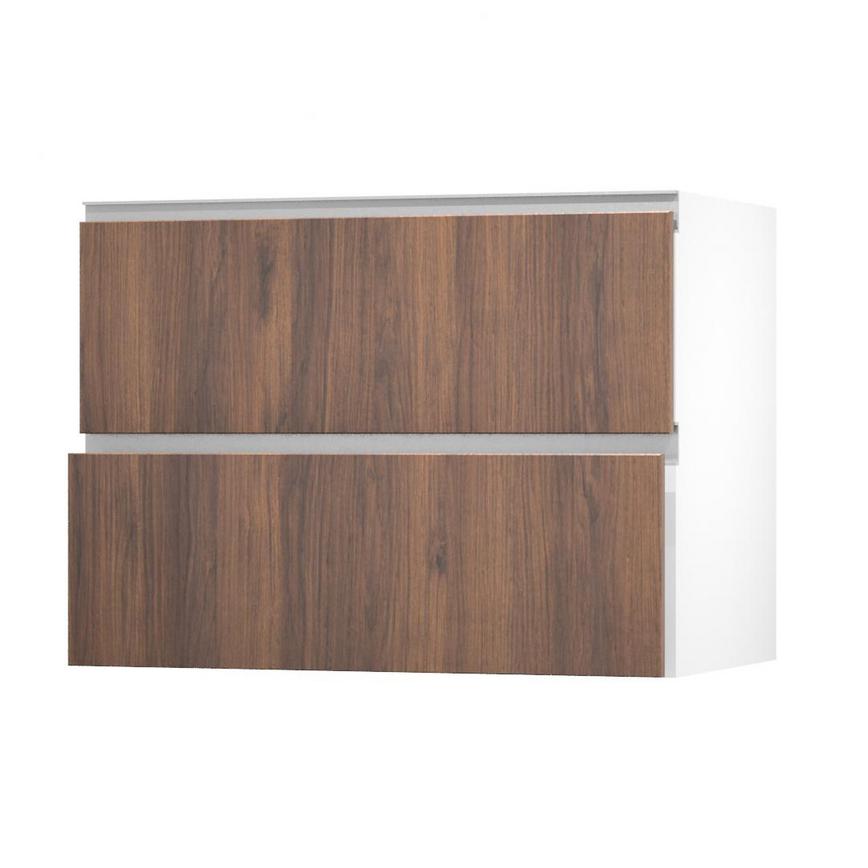 Hockley Textures Walnut 1000 Pan Drawer (342mm) Open