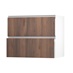 Hockley Textures Walnut 900 Pan Drawer (342mm) Open