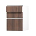 Hockley Textures Walnut 500 Drawer Front (170mm) Open