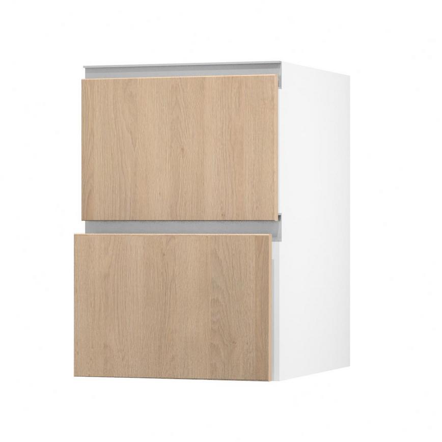 Hockley Textures Oak 500 Pan Drawer (342mm) Open