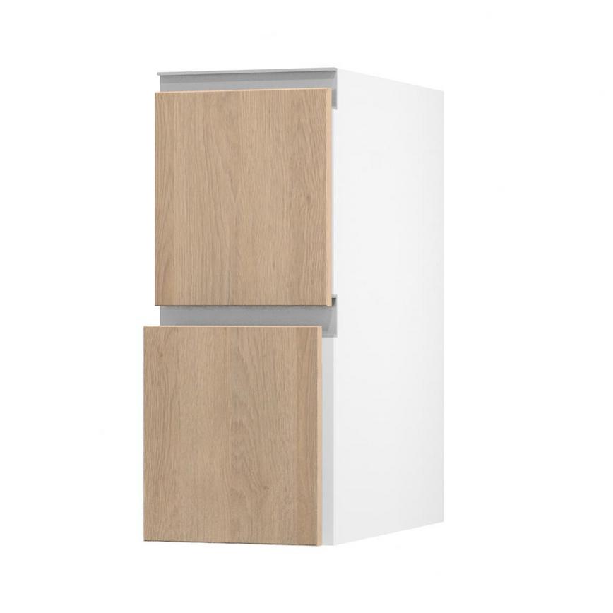 Hockley Textures Oak 300 Pan Drawer (342mm) Open